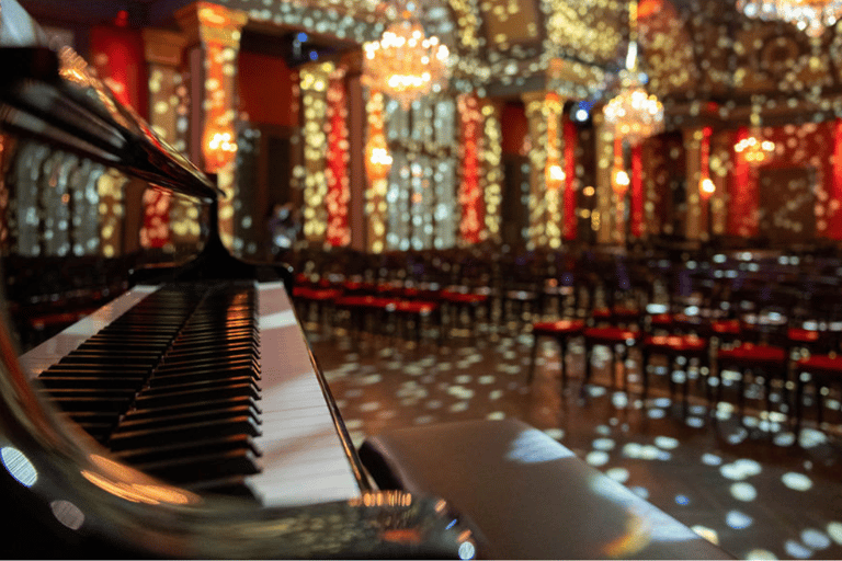 Vienna: concerto di Strauss dal vivo con cantante, orchestra e spettacolo di luciCategoria VIP: 1 - Seconda fila (incluso libretto del programma del concerto)