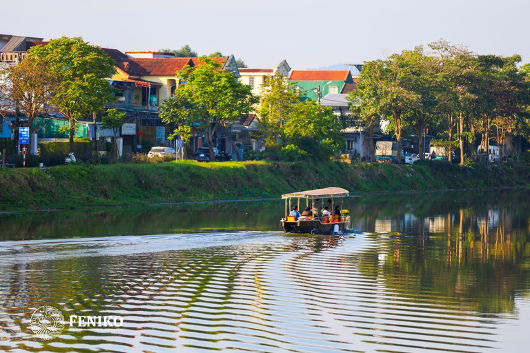 Hue: Perfume River Electric Boat Cruise with Hotel Transfer Shared Eco-Boat Cruise (Meeting Point)