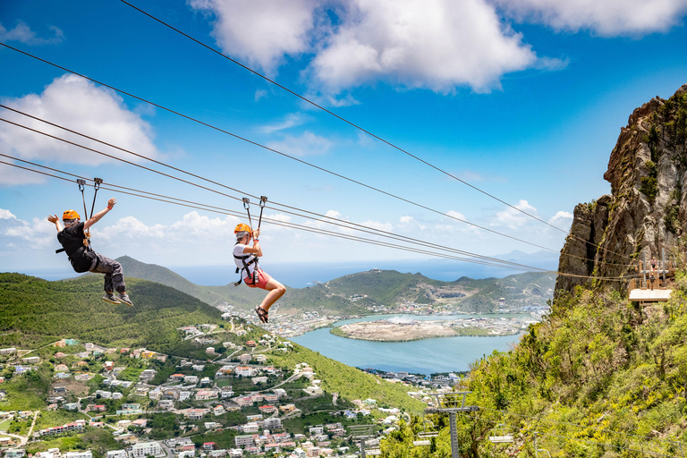 Saint-Martin : Sentry Hill &amp; Flying Dutchman Zipline Adventure (aventure en tyrolienne)