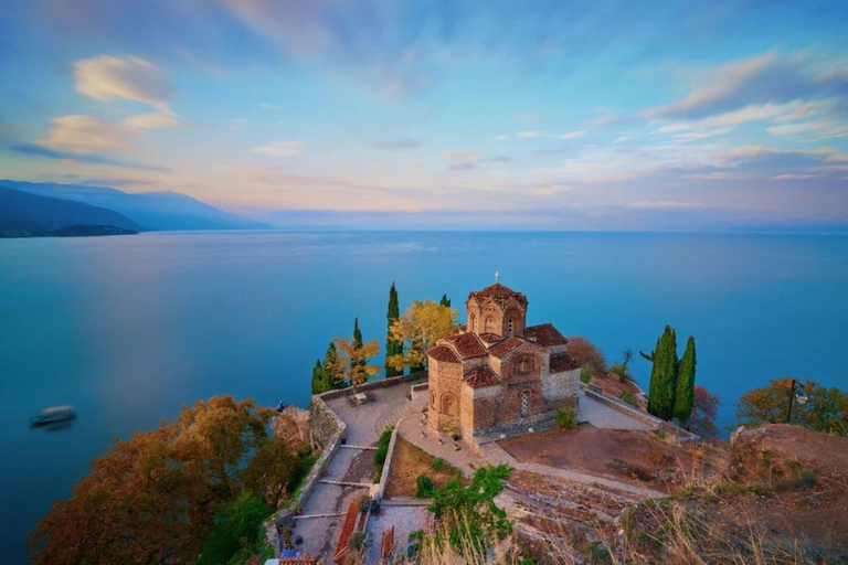From Tirana/Durres: UNESCO Lake Ohrid with Boat day tour