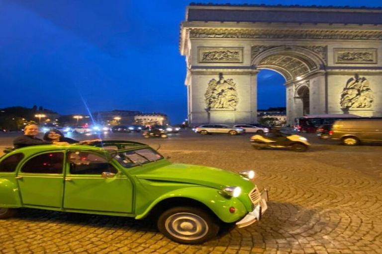 Paris: Guided City Highlights Tour in a Vintage French Car 30-Minute Tour Citroën 2CV