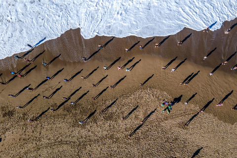 San Francisco: Silent Disco Yoga på Baker BeachYoga för privat grupp