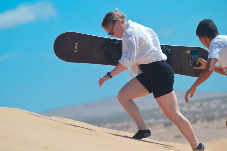 Depuis Agadir : Planche à sable et quad dans les dunes de Timlaline