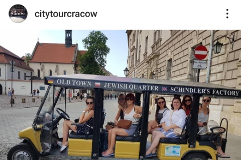 Wycieczka po mieście Kraków, samochód golfowy
