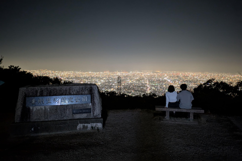 Osaka : visite nocturne du mont Ikoma avec la ligne d'horizon