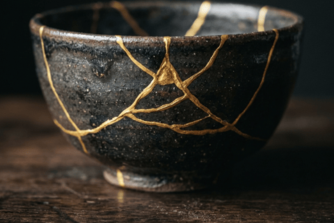 Osaka: Traditional Kintsugi Gold Repair Workshop in Namba