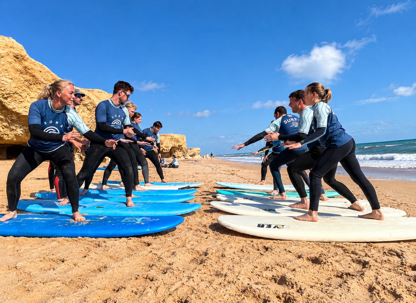 Albufeira: Surfingoplevelse på Galé-stranden