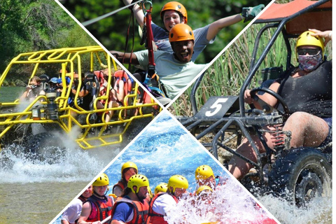 Alanya, Side, Antalya: Rafting, Buggy, Zipline 3-in-1 Rafting, Buggy & Zipline: Multi-Adventure Day