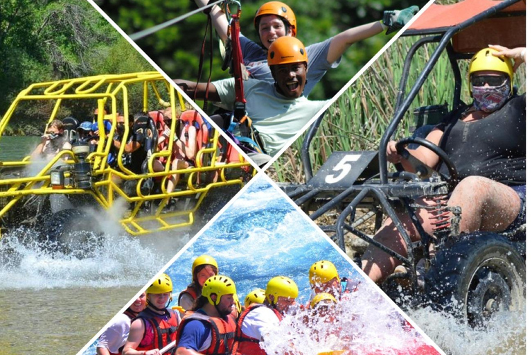 Alanya, Side, Antalya: Rafting, Buggy, Zipline 3-in-1 Rafting, Buggy & Zipline: Multi-Adventure Day