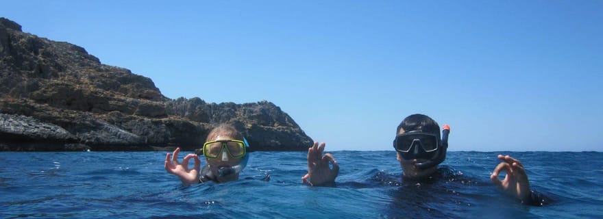 Crète : aventure snorkeling guidée avec transferts hôtel