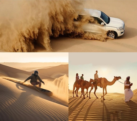 Doha: Desert Safari, Dune Bashing, Sandboarding, Camel Ride