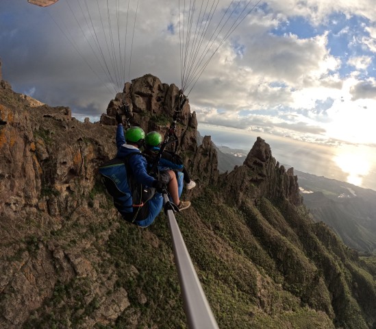 Visit Paragliding from 1100m - Incredible landscape - Free pickup in Tenerife