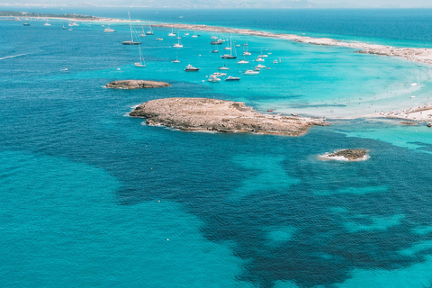 Ibiza: Passeio de barco à vela de dia inteiro para Formentera com remo