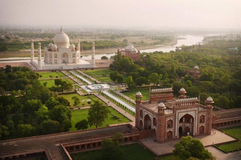 From Delhi: Private Taj Mahal & Agra Day Trip by Fast Train Private Live Tour Guide Only