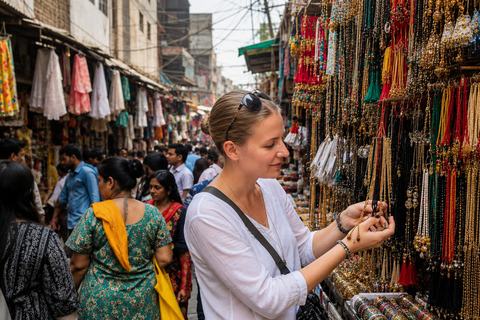 Delhi: Private Shopping Tour with Markets & Local Bazaars Exclusive Private Half-Day Shopping Tour with ( Car+Guide )