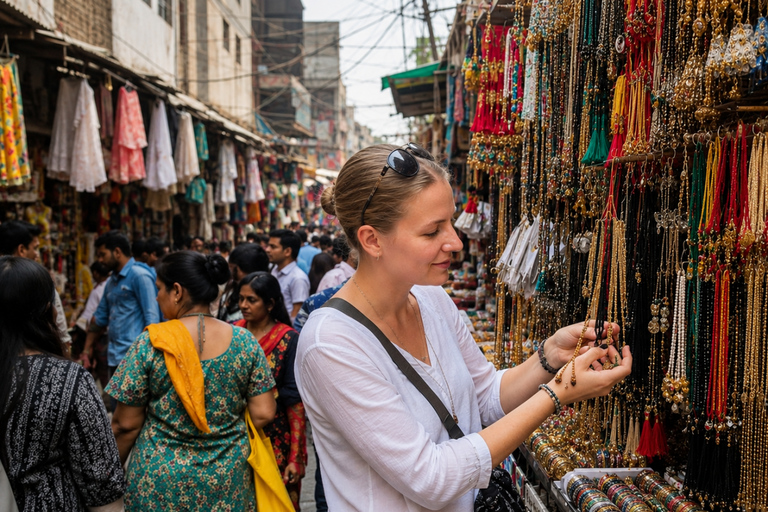 Delhi: Private Shopping Tour with Markets & Local Bazaars Exclusive Private Half-Day Shopping Tour with ( Car+Guide )