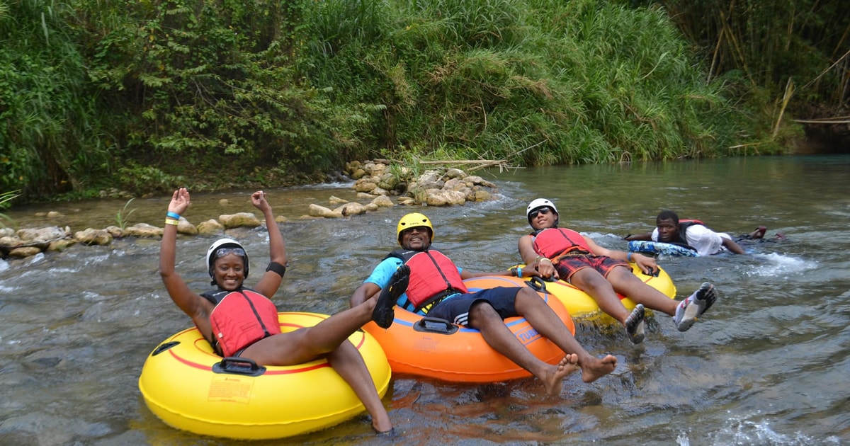Wasserfälle, Dschungel River Tubing und Rafting Tour mit Transport
