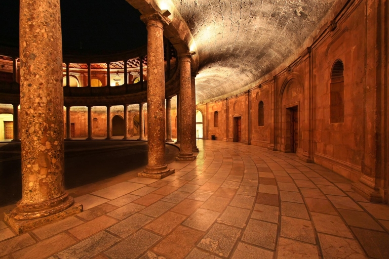 Granada: Alhambra Night Visit Entry Ticket Night Visit to the Nasrid Palaces and Charles V Palace