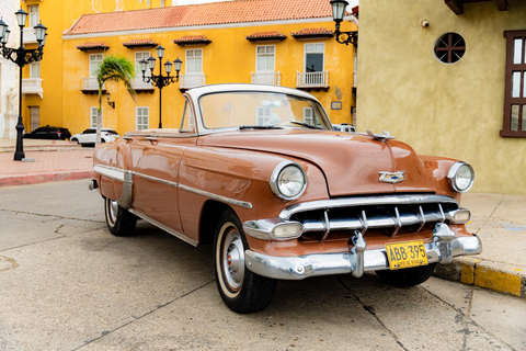 Take a ride in a vintage car and snap some photos in Cartagena de Indias Vintage car ride with a photo shoot