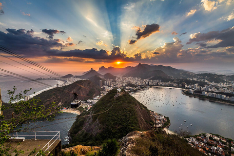 Rio de Janeiro sunset by Jeep Italian speaking guide