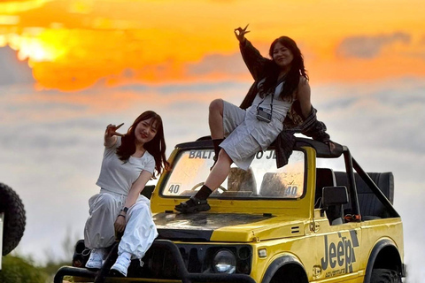 Batur Sunrise Jeep Tour, Waterfall and Riceterrace & Swing Batur Sunrise Jeep Tour Only ( without transport)