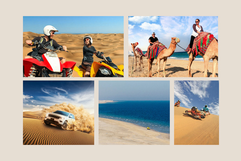 Safari, balade à dos de chameau, mer intérieure et transfert hôtelSafari privé avec balade à dos de chameau et transfert à l&#039;hôtel (sans quad)