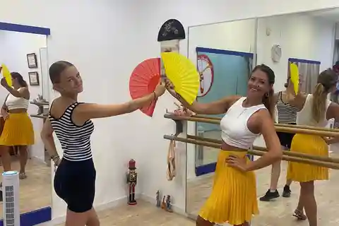 Leçon de danse à Sevillanas expérience de Málaga