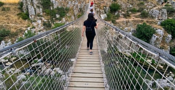 Matera: Trekking in the Murgia with Suspension Bridge, Caves, and Viewpoint
