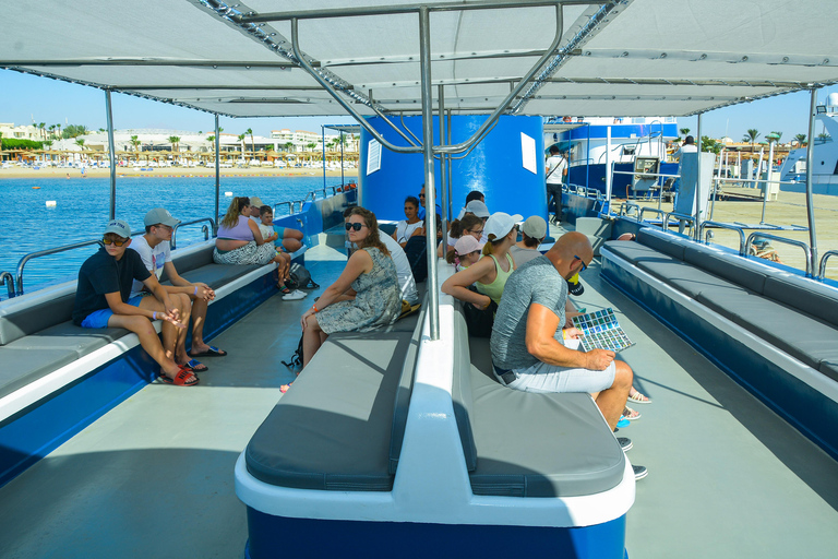 Zatoka Safaga/Makadi: Panoramiczna łódź podwodna z nurkowaniem