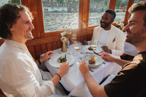 Amsterdam: High-End 3-Course Dinner Canal Cruise Amsterdam: Exclusive Dinner Canal Cruise