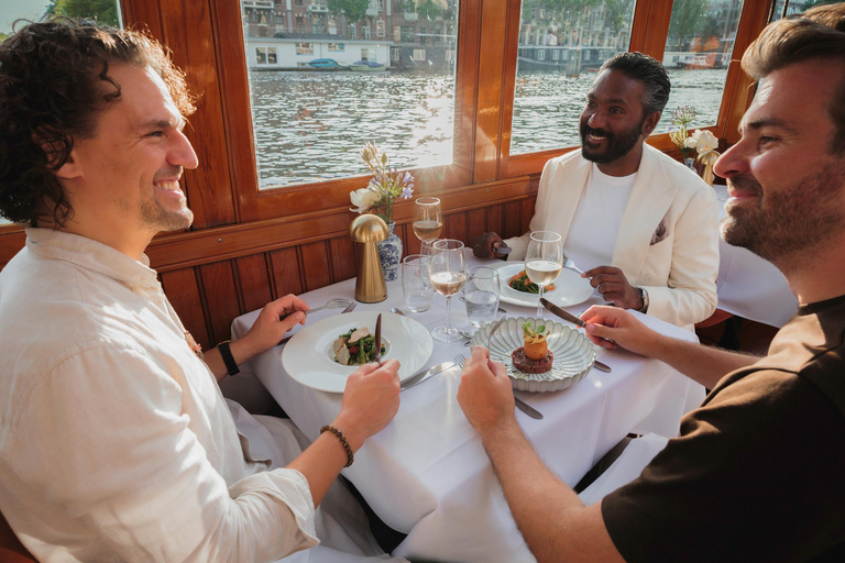 Amsterdam: High-End 3-Course Dinner Canal Cruise Amsterdam: Exclusive Dinner Canal Cruise