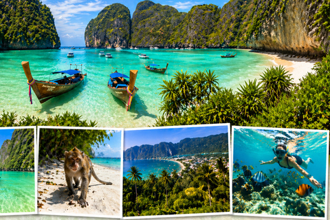 Phuket: Phi Phi Islands and Khai Island Day Trip with Pickup Phuket : Phi Phi Islands Maya Bay and Khai Island