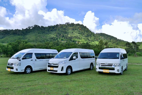 Phuket till Khao Lak/Phang Nga Upphämtning och avlämning - Pvt VanKhao Lak till Phuket Privat transfer med Van