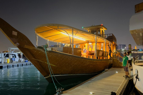 Doha: Traditional Dhow ride with Live BBQ Buffet Dinner Dhow Ride with Live BBQ Buffet dinner incl. Pick & drop