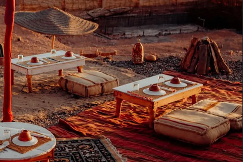 From Marrakech: Agafay Desert Dinner and Fire Show