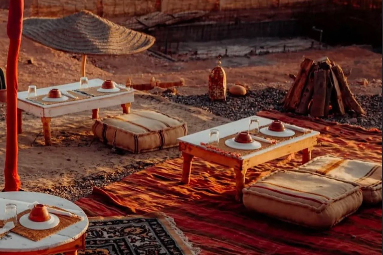 From Marrakech: Agafay Desert Dinner and Fire Show