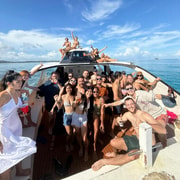 Night Party Boat Cruise on Yacht with Swim Stop