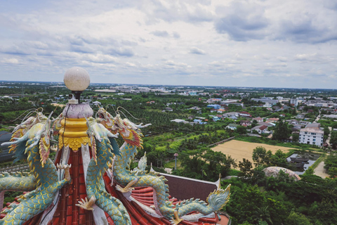 From Bangkok: Local Floating & Railway Market, Dragon Temple