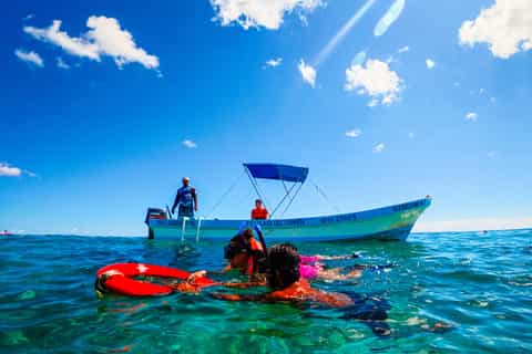 Tulum : 1 h de snorkeling au récif corallien avec vue sur les ruines depuis la mer