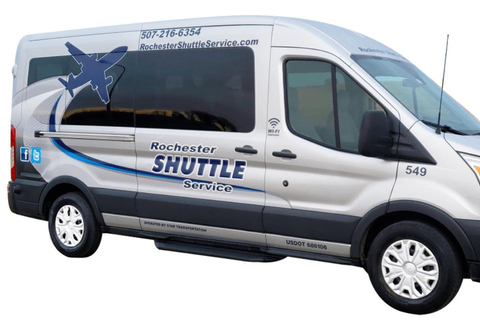 Rochester: One-Way Shared Transfer to or from MSP (Departures) Rochester to MSP