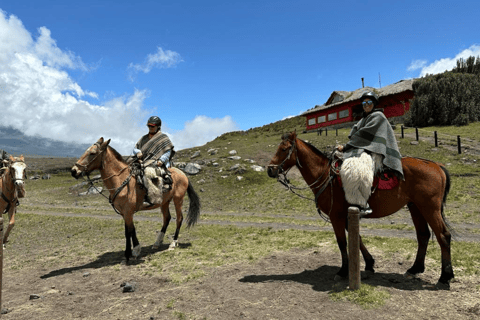 Horseback riding through Cotopaxi National Park in one day 3 hours of Horseback Riding