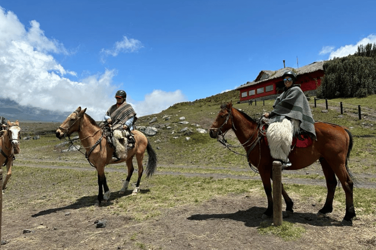 Horseback riding through Cotopaxi National Park in one day 3 hours of Horseback Riding