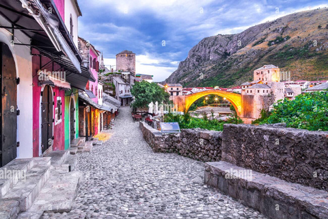 Day trip to Mostar old bridge and Krawice waterfalls