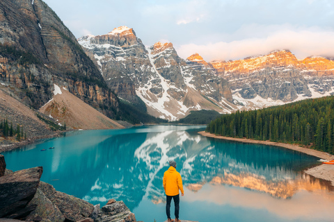 Moraine Lake Sunrise & Lake Louise Golden Hour Experience