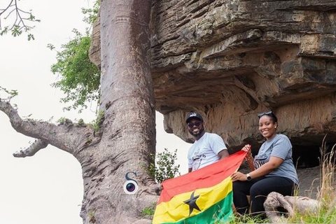 Accra City, visite des grottes anciennes de Shai Hills