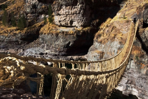 Queswachaka : Tour Inka-BrückeQueswachaka : Tourbrücke Inka