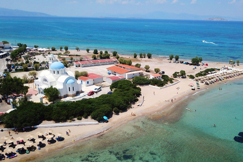 Athens: Aegina, Agistri & Metopi Swimming Cruise with lunch Cruise with Pickup From Select Hotels in Athens