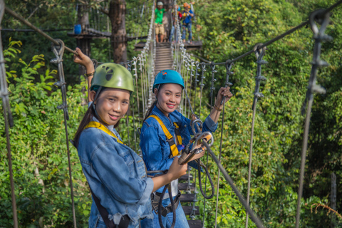 Angkor Zipline- och tempeltur med solnedgångDelning av turer