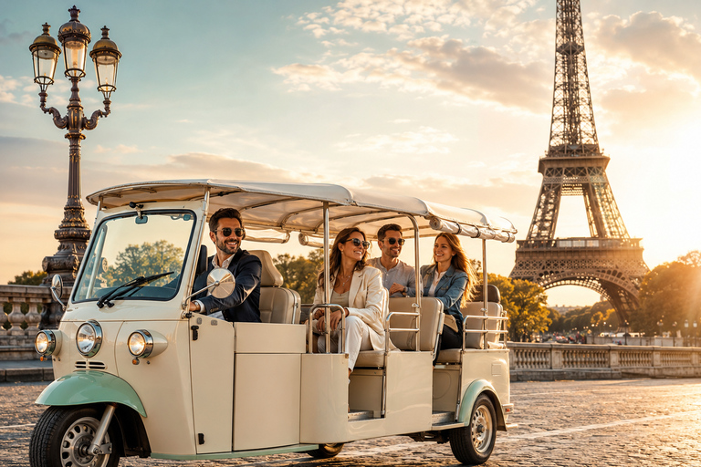 Paris: Top 15 Attractions Private Tour by Tuk Tuk 2h Tour — Shorter Itinerary from meeting point