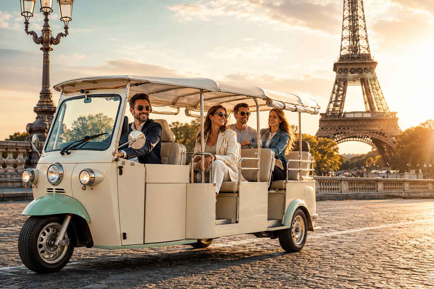Paris: Top 15 Attractions Private Tour by Tuk Tuk - 2h Tour — Shorter Itinerary from meeting point
